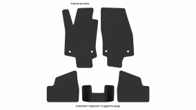 Interior mats for the Opel Astra G 1998-2009 II generation EU Cabriolet 2-door - Фото 3