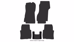 Interior mats for the Opel Rekord E2 1982-1986 VII generation EU Sedan - Фото 3