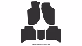 Interior mats for the Opel Frontera B 1998-2004 II generation EU Crossover 5-door - Фото 3