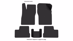 Interior mats for the Opel Astra F 1991-1998 I generation EU Hatchback 5-door - Фото 3