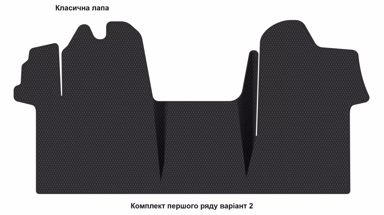 Interior mats for the Opel Movano B 2010-2021 II generation EU VAN - Фото 3