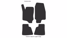 Interior mats for the Opel Astra G Bertone 1998-2009 II generation EU Coupe - Фото 3