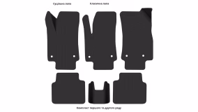 Interior mats for the Opel Crossland X 2017-2024 I generation EU Crossover - Фото 2