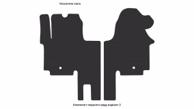 Interior mats for the Opel Vivaro A 2001-2014 I generation EU VAN - Фото 2