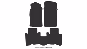 Interior mats for the Opel Frontera A 1991-1998 I generation EU Crossover 5-door - Фото 3