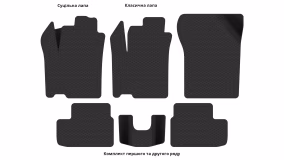 Interior mats for the Opel Agila B 2007-2015 II generation EU Hatchback - Фото 4