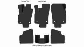 Interior mats for the Opel Astra H 2007-2014 III generation EU Universal restyling - Фото 3
