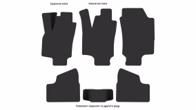 Interior mats for the Opel Astra G 1998-2009 II generation EU Universal - Фото 3