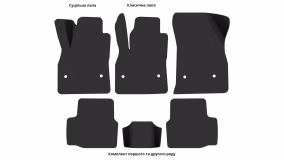 Interior mats for the Opel Astra K 2015-2021 V generation EU Universal - Фото 3