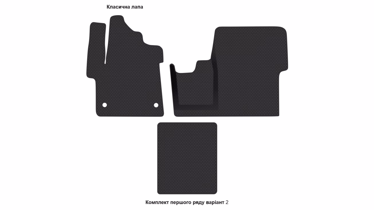 Interior mats for the Opel Zafira Life 2019-… IV generation EU VAN 8-seater - Фото 5