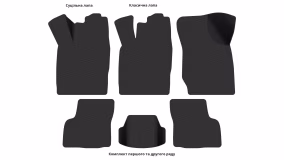 Interior mats for the Opel Kadett E 1984-1989 VI generation EU Hatchback pre-restyling 5-door - Фото 3