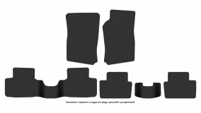 Interior mats for the Opel Vectra B 1995-2002 II generation EU Liftback - Фото 3