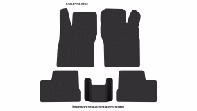 Interior mats for the Opel Astra F 1991-1998 I generation EU Universal - Фото 3