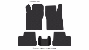 Interior mats for the Opel Astra F 1991-1998 I generation EU Hatchback 3-door - Фото 3
