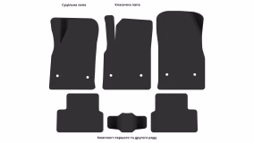 Interior mats for the Opel Astra J 2009-2012 IV generation EU Universal pre-restyling 5-door - Фото 3