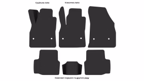 Interior mats for the Opel Astra K 2015-2021 V generation EU Hatchback - Фото 2