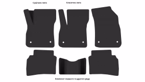 Interior mats for the Opel Insignia Country Tourer 2017-… II generation EU Universal - Фото 3