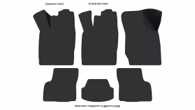 Interior mats for the Opel Kadett E 1984-1989 VI generation EU Hatchback pre-restyling 3-door - Фото 3