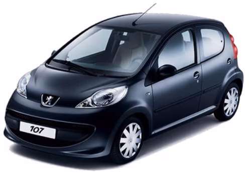 Interior mats for the Peugeot 107 2005-2014 I generation EU Hatchback