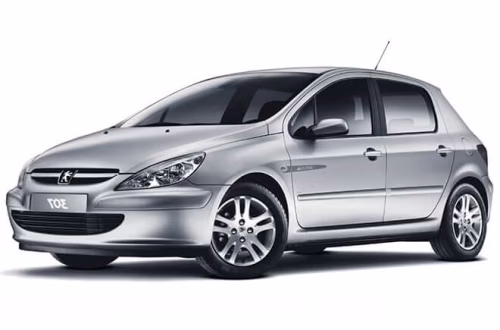 Interior mats for the Peugeot 307 2001-2005 I generation EU Hatchback pre-restyling 5-door