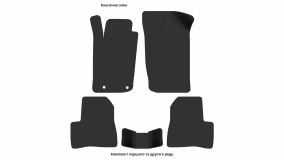 Interior mats for the Peugeot 206 1998-2012 I generation EU Hatchback 5-door - Фото 3
