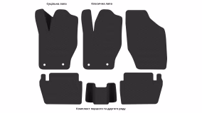 Interior mats for the Peugeot 307 SW 2002-2008 I generation EU Universal - Фото 4