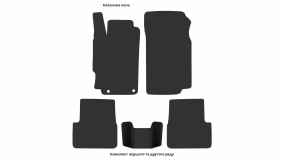 Interior mats for the Peugeot 406 1995-2004 I generation EU Sedan - Фото 3