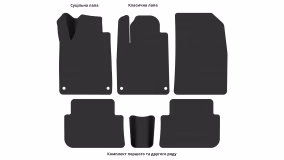 Interior mats for the Peugeot 407 2004-2010 I generation EU Sedan - Фото 3