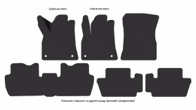 Interior mats for the Peugeot 3008 2009-2016 I generation EU Crossover - Фото 4