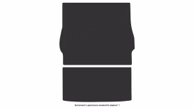 Interior mats for the Peugeot Partner 2008-2018 II generation EU VAN - Фото 2