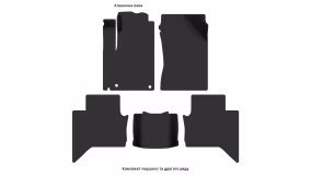 Interior mats for the Peugeot Landtrek 2020-… I generation EU Pickup 4-door - Фото 2