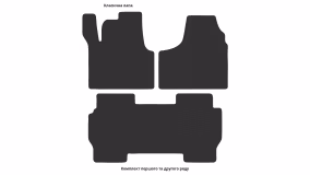 Interior mats for the Peugeot 806 1994-2002 I generation EU Minivan - Фото 3
