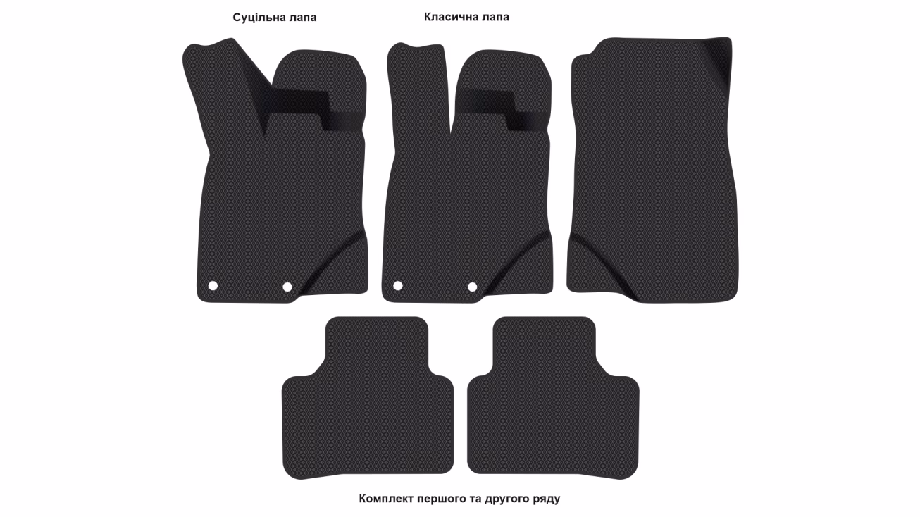 Interior mats for the Peugeot e-3008 (P64) 2023-… III generation EU Crossover - Фото 2