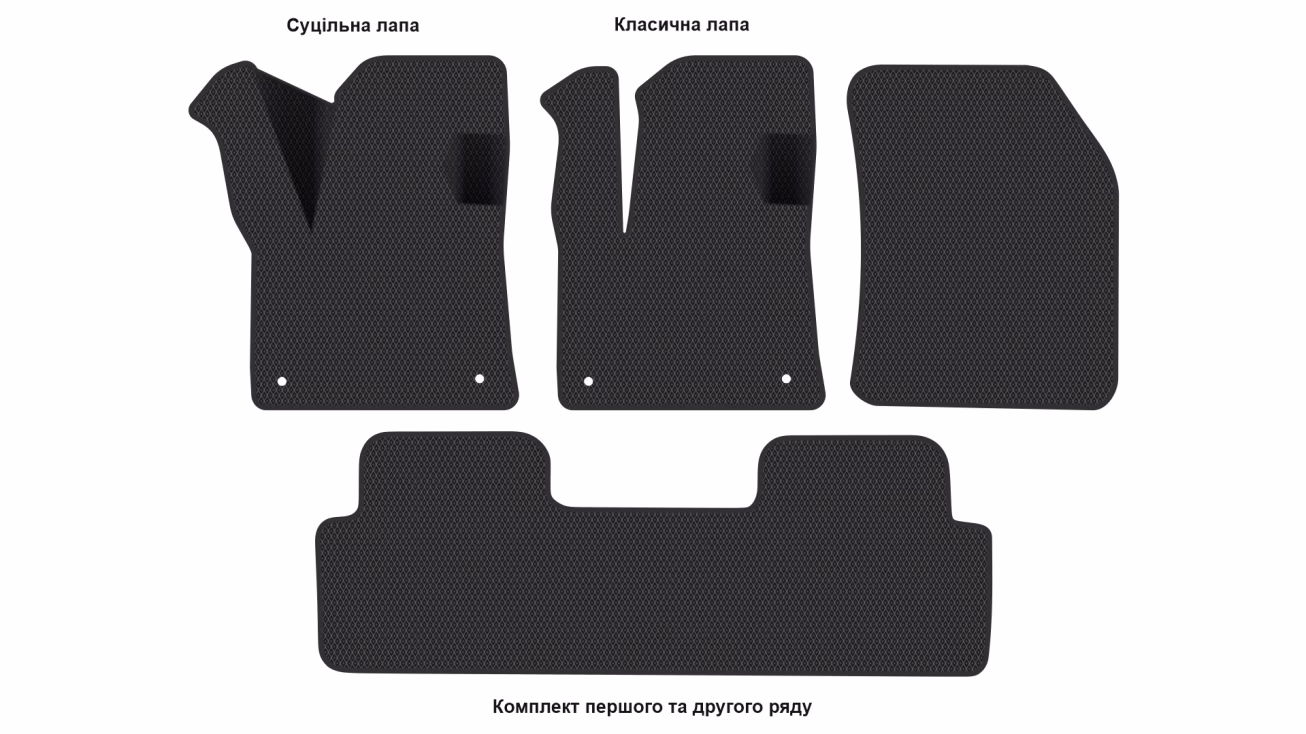 Interior mats for the Peugeot 5008 GT 2017-2024 II generation EU Crossover - Фото 2