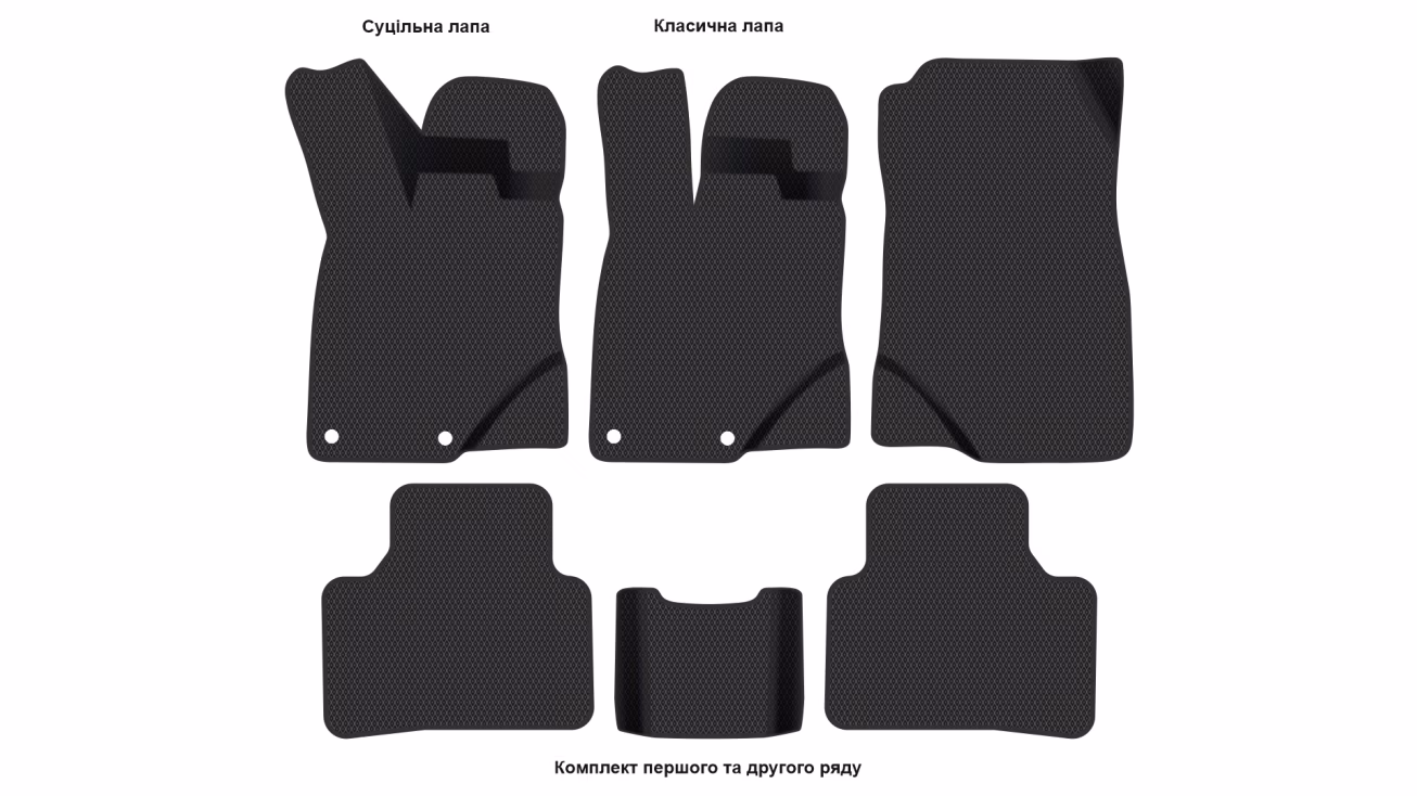 Interior mats for the Peugeot 5008-e (P67) 2024-… III generation EU Crossover 7-seater Electro - Фото 2