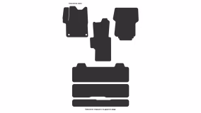 Interior mats for the Peugeot Traveller 2016-… I generation EU VAN 7-seater - Фото 2