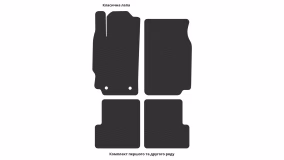 Interior mats for the Peugeot 406 1995-2004 I generation EU Coupe - Фото 2