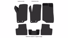 Interior mats for the Peugeot 207 2006-2012 I generation EU Hatchback 5-door - Фото 3