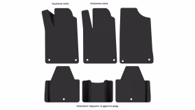 Interior mats for the Peugeot 607 1999-2010 I generation EU Sedan - Фото 3