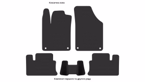 Interior mats for the Peugeot RCZ 2010-2015 I generation EU Coupe - Фото 2