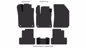 Interior mats for the Peugeot 308 2013-2021 II generation EU Hatchback 5-door - Фото 4