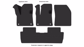 Interior mats for the Peugeot 5008 2017-2020 II generation EU Crossover pre-restyling - Фото 4