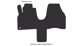 Interior mats for the Peugeot 807 2002-2014 I generation EU Minivan 7-seater - Фото 8