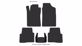 Interior mats for the Peugeot 605 1989-1999 I generation EU Sedan - Фото 2