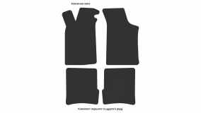 Interior mats for the Peugeot 106 1991-2003 I generation EU Hatchback - Фото 2