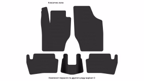 Interior mats for the Peugeot 307 2001-2005 I generation EU Hatchback pre-restyling 5-door - Фото 4