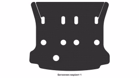 Interior mats for the Peugeot 308 SW 2007-2013 I generation EU Universal 7-seater - Фото 3