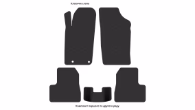 Коврики в салон Peugeot 206+ 2009-2013 I поколение EU Hatchback рестайлинг 3-х дверная - Фото 2