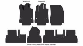 Interior mats for the Peugeot Rifter L1 2018-… I generation EU VAN 5-seater Short - Фото 5