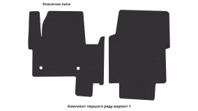 Interior mats for the Peugeot Expert 2016-… III generation EU VAN - Фото 6